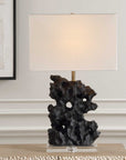 Basalt - Black Stone Table Lamp