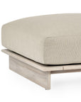 Livia - Teak Outdoor Ottoman - Taupe