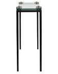 Averona - Glass Top Accent Table - Bronze