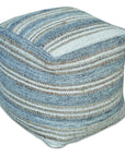 Mesick - Handwoven Pouf - Gray