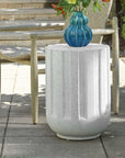 Jane - Outdoor Accent Table - White