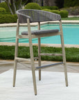 Dermott - Outdoor Bar Stool - Brown / Dark Gray