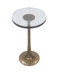 Fabiana - Round Accent Table - Brass