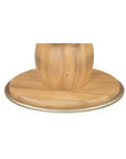 Nio - Swivel Counter Stool - White Mist / Light Brown
