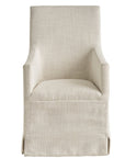 Coalesce - Manning Slip Covered Chair - Pearl Silver