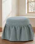 Heidi - Storage Ottoman - Light Blue