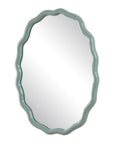 Isly - Robin's Egg Oval Mirror - Blue