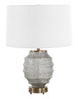 Acosta - Ribbed Table Lamp - Gray