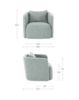 Cecil - Accent Chair - Light Blue