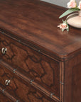 Charleston - Three-Drawer Wood Nightstand - Dark Brown