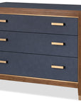 Melange - Gene Accent Drawer Chest - Brown / Blue
