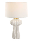 Wrenley - Ridged Table Lamp - White