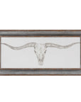 Western Skull Mount - Print - Pearl Silver