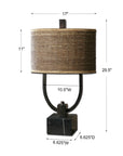 Stabina - Metal Table Lamp - Dark Brown