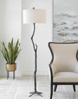 Spruce - Rustic Floor Lamp - Black