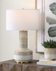 Armitage - Textured Table Lamp - Blue / Brown / Gray / White
