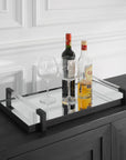Deki - Mirrored Tray - Black