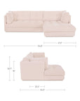Mischa - Right Sectional - Light Beige