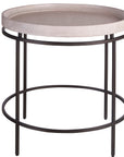 Coalesce - End Table - Pearl Silver