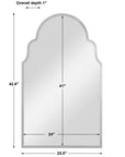 Brayden - Arch Mirror - Nickel