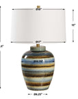 Judarn - Table Lamp - Blue / Brown