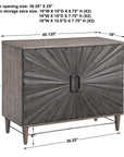 Shield - Oak 2 Door Cabinet - Gray