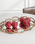 Cable - Chain Mirrored Tray - Gold