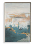 Eastside - Abstract Coastal Art - Black / Blue / Brown / Gray / Orange / Pink