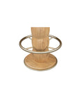Nio - Swivel Counter Stool - White Mist / Light Brown