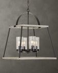 Edgecomb - 4 Light Indoor-Outdoor Pendant - Black / Gray