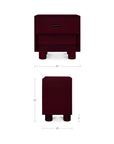 Jolene - Accent Nightstand - Red