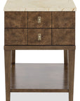 Melange - Penelope Chairside Table - Brown