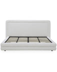 Tory - King Bed Pebble - White