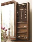 New Lou - Vertical Storage Mirror - Dark Brown