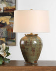 Olisa - Table Lamp - Brown Green