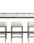 Curated - Essence Console Table With Stools - White