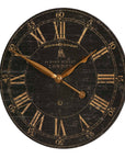 Bond Street - 18" Wall Clock - Black