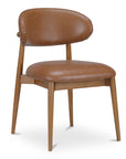 Ellie - Leather Dining Chair - Brown