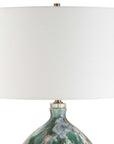 Mihaela - Drip Glaze Table Lamp - Blue / Green