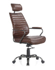 Executive - Leather Office Chair - Dark Brown
