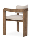 Labelle - Dining Armchair - Beige / Dark Brown