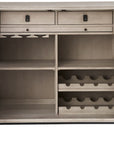Coalesce - Odessa Bar Cabinet - Pearl Silver