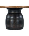 Big Sky - Round Dining Table - Light Brown / Black