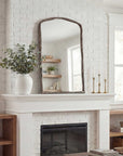 Hammered Antique - Arch Mirror - Nickel