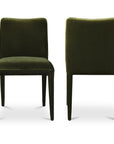 Calla - Velvet Dining Chair (Set of 2) - Green