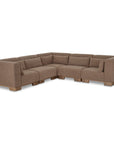 June - Classic L Modular Sectional - Dark Brown