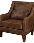 Clay - Leather Armchair - Dark Brown