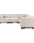 June - Classic L-Shaped Modular Sectional - Oatmeal
