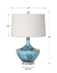 Chasida - Ceramic Lamp - Blue