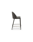 Burton - Counter Stool Vegan Leather - Gray / Blue